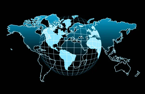 Image of the world map. Image of the world map.